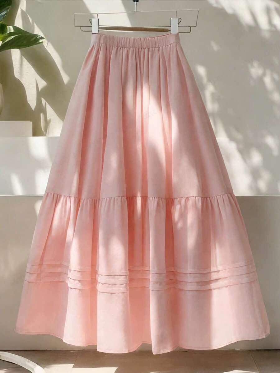 GlowEve 女士编织优雅夏季度假裙 - 粉色 - 查看 1