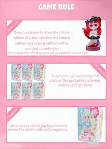POKOJA LAND 盲盒收藏手办礼品，可爱装饰，花园女仆主题角色盲盒，ABS收藏手办套装（6个常规款+1个隐藏款），可爱桌面装饰手办，送给朋友、家人和动漫手办爱好者的完美生日圣诞礼物 - 潮玩盲盒 - 查看 5