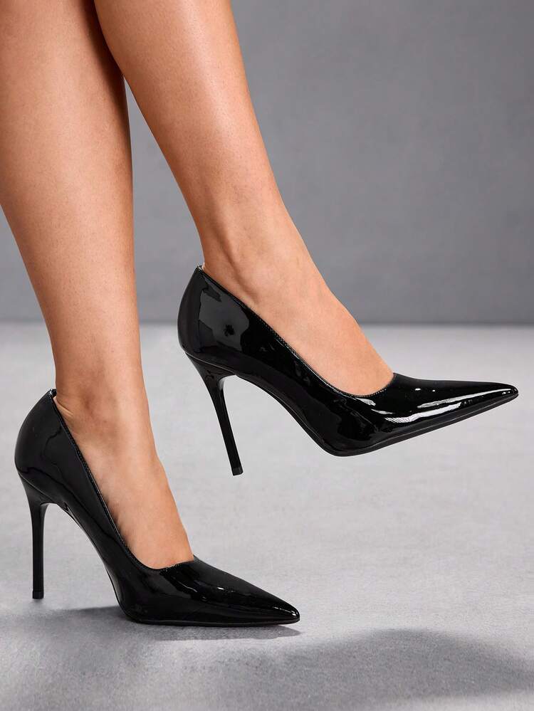 CUCCOO SZL Women Shoes Women's Pointed Stiletto Elegant Elegant Fashion Sexy Black High-Heeled Women's Shoes Shoes Suitable For Parties, Parties, Banquets, Nightclubs And Other Occasions Women's Shoes