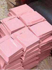 50个粉色快递袋，简约百搭的包装袋，适用于学校、办公室、礼品、商务运输、返校季和情人节等场合。 - 空白粉紅色 - 查看 1