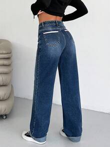 EURMUSE Women Jeans - Medium Wash - View 2