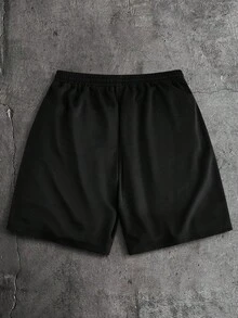 Men's AXEPEAK Casual Fashion Street T-Shirt And Drawstring Waist Shorts Set - Multicolor - View 4