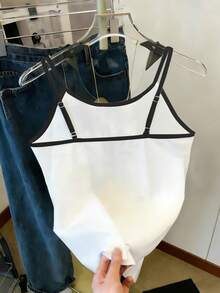 Resyla Embroidered Heart Pattern Women's Camisole - White - View 2