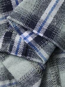 Dazy Plus 两件套加大码女士休闲睡衣套装，宽松短袖T恤和格子直筒裤，春秋季睡衣