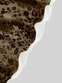 ROMWE Y2K Đầm ngắn hở lưng gợi cảm họa tiết da báo, kiểu vintage nhuộm tie-dye, thích hợp cho các lễ hội âm nhạc mùa xuân/hè. - màu nâu - Xem 4