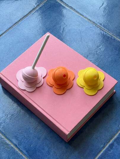 Joivida 融化棒棒糖造型笔筒创意糖果桌面收纳架可爱文具展示架，适用于家庭办公室装饰