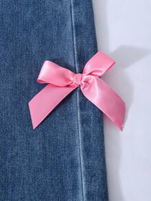 SHEIN ChillGRL Set de 3 piezas para niñas que incluye: Top de tirantes con lazo, Blusa con hombros descubiertos y Pantalones de pierna ancha, adecuado para salidas y viajes a principios del otoño - Blanco - Ver 12