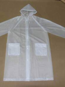 女士长款新款衬衫式雨衣单件连体成人斗篷 - 彩色 - 查看 27