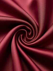 Franclia 女士性感优雅丝绒单肩褶皱收腰修身优雅日常通勤时尚法式街头复古百搭圣诞派对新年假日商务酒红色长袖连衣裙，秋冬款 - 酒紅色 - 查看 8