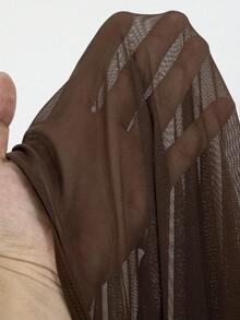 Swim Vcay Women's Summer New Vacation Style High Slit Mesh Swimwear Bottom - Brown - View 6