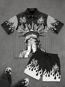 Manfinity EMRG Men Shirt Co-Ords - Multicolor - View 2