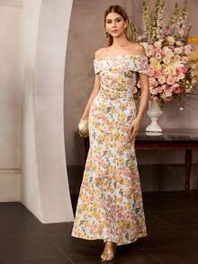 MOTF Soiréza WOMEN'S ELEGANT MERMAID HEM LONG FORMAL DRESS - Multicolor - View 6