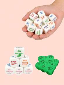 MINKOJA - SELECTS 10件套家用饮酒游戏骰子套装，骰子套装，朋友聚会，情侣游戏，家庭派对 - 彩色 - 查看 1