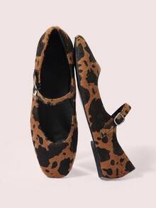 CUCCOO DOLLMOD Sepatu Flat Wanita Ujung Bulat Nyaman dengan Pita Merah Muda Modis dan Elegan, Sepatu Musim Semi, Liburan Musim Semi, Paskah, Hari Valentine - Hitam coklat - View 2