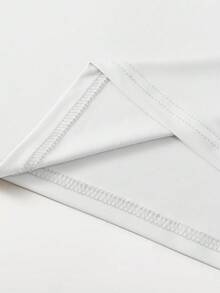 女士T恤 / 刺绣字母图案 / 刺绣工艺 / 2026新款上衣 / 休闲、简约、时尚上衣 / 时尚T恤 / 女士宽松休闲圆领T恤 / 春夏 - 白色 - 查看 5