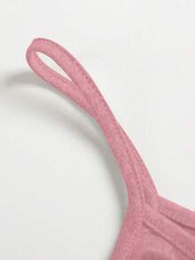 Sweetra 3件套女士黑色、白色和粉色可调节腰围A字吊带背心套装，春夏款 - 彩色 - 查看 3