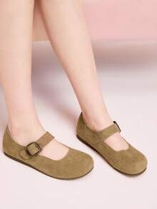 CUCCOO DOLLMOD 女士休闲百搭通勤简约平底鞋 - 卡其色 - 查看 1