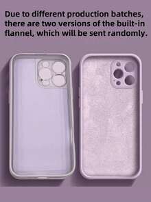 1pc Anti-Fingerprint Shockproof Silicone Phone Case, Compatible With IPhone 17/16/15/14/13/12 Pro Max/Pro Series - Purple - View 10