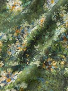 SHEIN MOD 女士复古浪漫优雅系带衬衫，可爱公主风T恤，海盗主题上衣，复古印花宽松衬衫，度假风，沙滩衬衫，绿色花卉图案，系带前襟，超大喇叭袖，外出上衣，乡村风，下午茶，节日，可爱上衣 - 綠色 - 查看 5