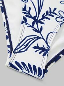 26SS Spring/Summer Vacation Beach Mature Elegant BOHO Parrot Print 3 Pieces Set: Skirt, Swimwear, 2026 New Women's Swimwear ArrivalFor School, Suitable For Holiday, Date, Afternoon Tea, Western, Cruise, Beach, Island, Road Trip, All Seasons, Music Festival, Boho Vacation, Bohemian Vacation, Chill Autumn , Western Boho , Elegant Tops For Women Swimwear 3 Pieces Set Swim Oasis 3 Pieces Set Beach Skirt Set Beach Set For Women S Sets For Summer Women's Sets For Summer - Blue - View 4