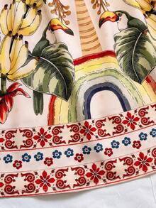 Soleia 女士度假休闲热带印花吊带连衣裙 - 彩色 - 查看 5