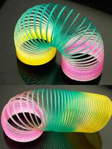 MINKOJA - BESTSELLERS 1-Pack Rainbow Slinky Toy - Classic Coil Spring Toy For Kids - Multicolor - View 6
