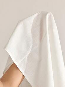 Ocili 100% Cotton Embroidered Lace Trim Comfortable Sleepwear Dress, Women Casual Home Dress - White - View 8