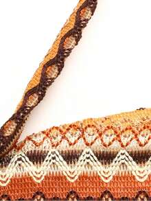 SHEIN 少女修身休闲露背鱼尾裙 - 彩色 - 查看 3