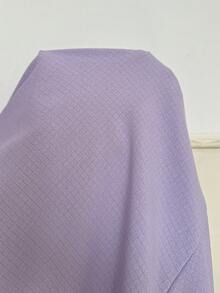 Snug Reverie Camisón de mujer con bolsillo, bordado romántico de lazo y ribete de volantes en contraste de color - Lila Púrpura - Ver 7