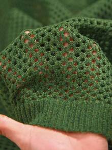 CosyJoli Áo tank top dệt kim không tay kiểu Pháp thanh lịch, cỡ lớn, màu xanh lá cây, nhẹ, đa năng cho mùa xuân/hè dành cho nữ. Áo tank top mùa xuân cho nữ. - màu xanh lá - Xem 6