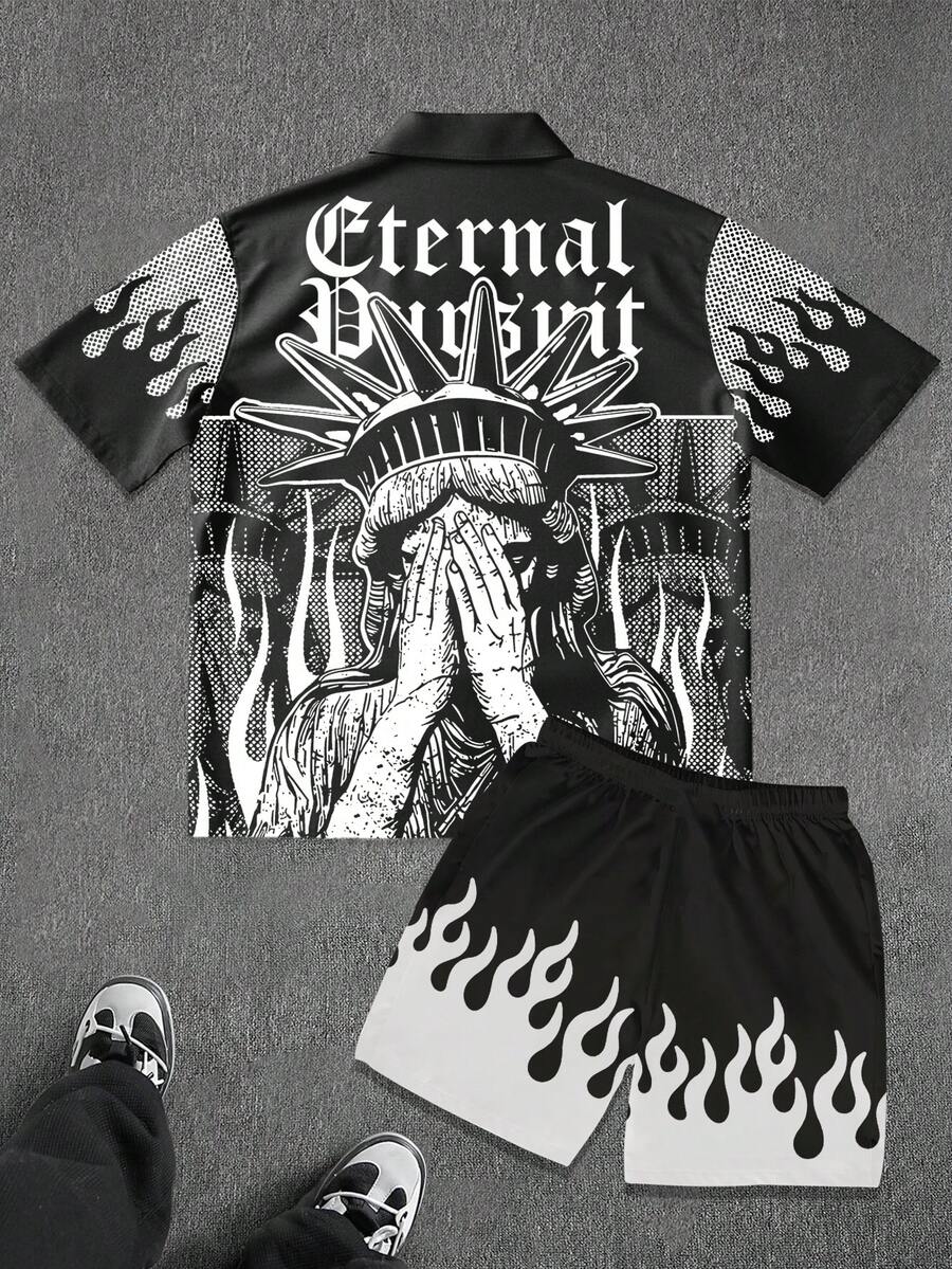 Manfinity EMRG 男士衬衫套装 - 彩色 - 查看 1