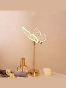 Gold Butterfly USB LED Lamp, Decor Ambient Bedside Light. USB Powered, 3 Color Modes, Dimmable. Fits Bedroom, Living Room, Office. Ideal Gift For Valentine's Day & Easter. - butterfly - View 8