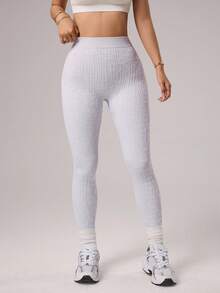 Dewbera Seamless Leopard Print Low Waist Sexy Leggings - Multicolor - View 8