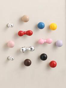 Zazumi Spherical Strong Magnetic Hook Multi Functional Key Hanger Decorative Pendant Hole Plate Refrigerator Magnetic Tape - Multicolor - View 7