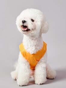 GARFIELD | SHEIN 1pc Cute Cartoon Cat Print Pet Tank Top, Extra Small, Plus Size,For Cats, Dogs, - Orange - View 6