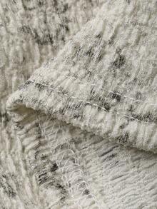 DAZY Women's Tie-Dye Twist Shoulder Design Casual T-Shirt - Apricot - View 3