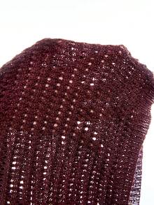 LYSMO 女士性感沙滩度假半透明罩衫上衣和短裤套装 - 咖啡棕 - 查看 7