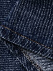 DAZY Women's Casual Denim Mini Skirt, Stylish Design, Spring/Summer - Blue - View 3