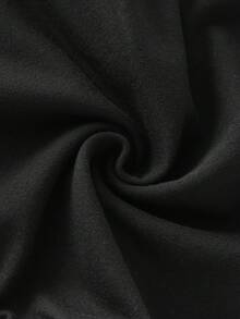 Trelyra Bộ áo quây và chân váy midi xếp ly thanh lịch dành cho nữ, thích hợp cho mùa hè. - màu đen - Xem 5