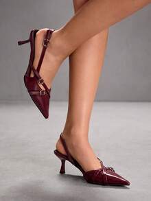CUCCOO SZL Women Pumps Valentine's Day - Burgundy - View 6