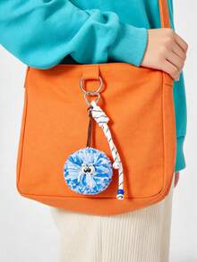 POKOJA LAND Breloc colorat cu pom-pom, pandantiv drăguț cu frânghie țesută și accesoriu pentru telefon - Multicolor - Vizualizare 7