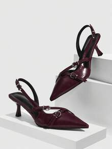 CUCCOO SZL Women Pumps Valentine's Day - Burgundy - View 3
