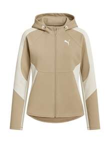 Puma Evostripe Women Full Zip Hoodie Beige - Beige - View 1