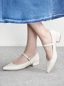 CUCCOO BIZCHIC Đơn giản và thanh lịch, thời trang và đa năng, giày cao gót nữ công sở thoải mái, thích hợp cho việc đi làm vào mùa xuân. - Màu xám nhạt - Xem 5