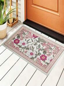 1PC Floral Bath Mat, Non-Slip Bath Mat, Bathroom Mat, Quick Absorbent, Fast Drying, Non-Slip Absorbent Quick Dry, Floral Design, Black & White Camellia Bathroom Mat, Soft Absorbent Mat. Bathroom Floor Mat - Non-Slip Bath Mat, Bathroom Mat, Quick Absorbent, Fast Drying, Non-Slip Absorbent Quick Dry, Non-Slip, Absorbent. Suitable For Kitchen And Bathroom Entrance Mats, Home Bathroom Entrance Absorbent Mat Kitchen Rug - Multicolor - View 8