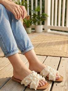 Huarache cómodo moda - Beis - Ver 6