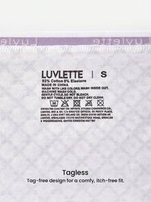 LUVLETTE 3条装柔软纯棉中腰三角裤女士内裤套装 - 彩色 - 查看 9