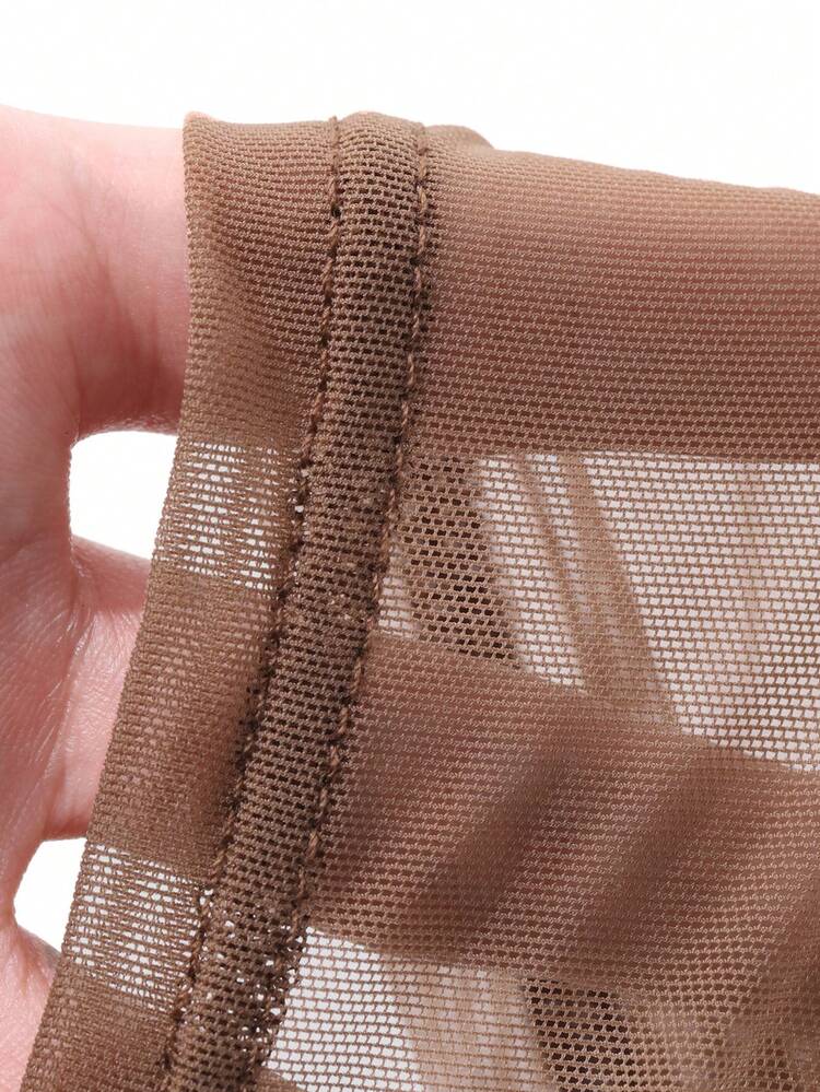 Women's Elastic Mesh Sheer Off Shoulder Top, Spring/Summer Off The Shoulder