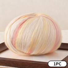 渐变色磨毛棉纱，适用于手工编织围巾、帽子和毯子。亲肤柔软，单股，粗4.0毫米，长458米，重200克。 - 彩色 - 查看 28