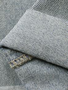 DAZY Tween Girls' Round Neck Pocket Casual Everyday Vacation Denim Bib Overall Wide Leg Jumpsuit - Blue - View 7